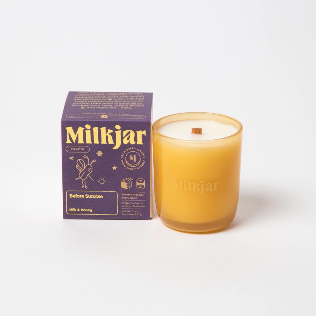 MILKJAR Candles - Before Sunrise (Milk & Honey) 8oz