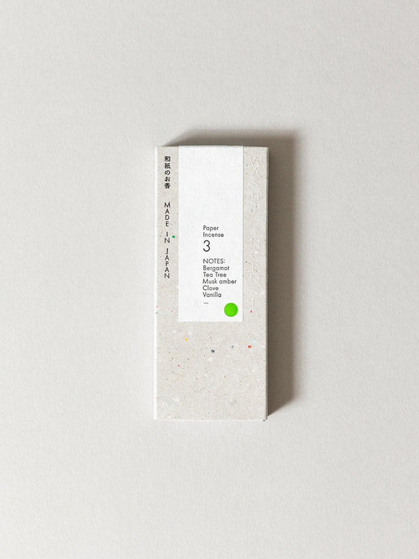 MORIHATA - Washi Paper No 3 Incense Strips, Deep Citrus