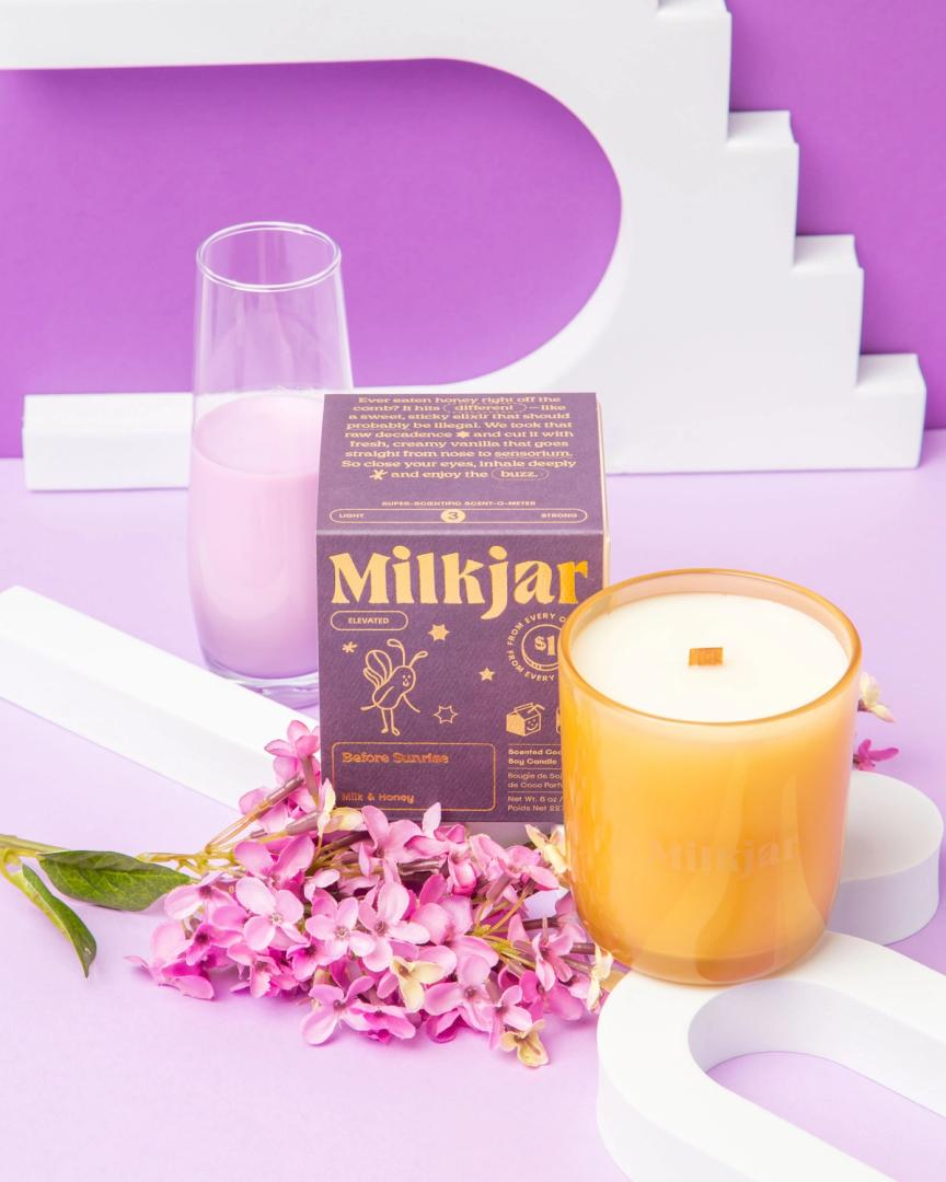 MILKJAR Candles - Before Sunrise (Milk & Honey) 8oz