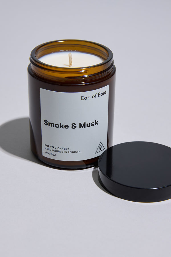 Earl of East Candle – Smoke & Musk (Black Jar)