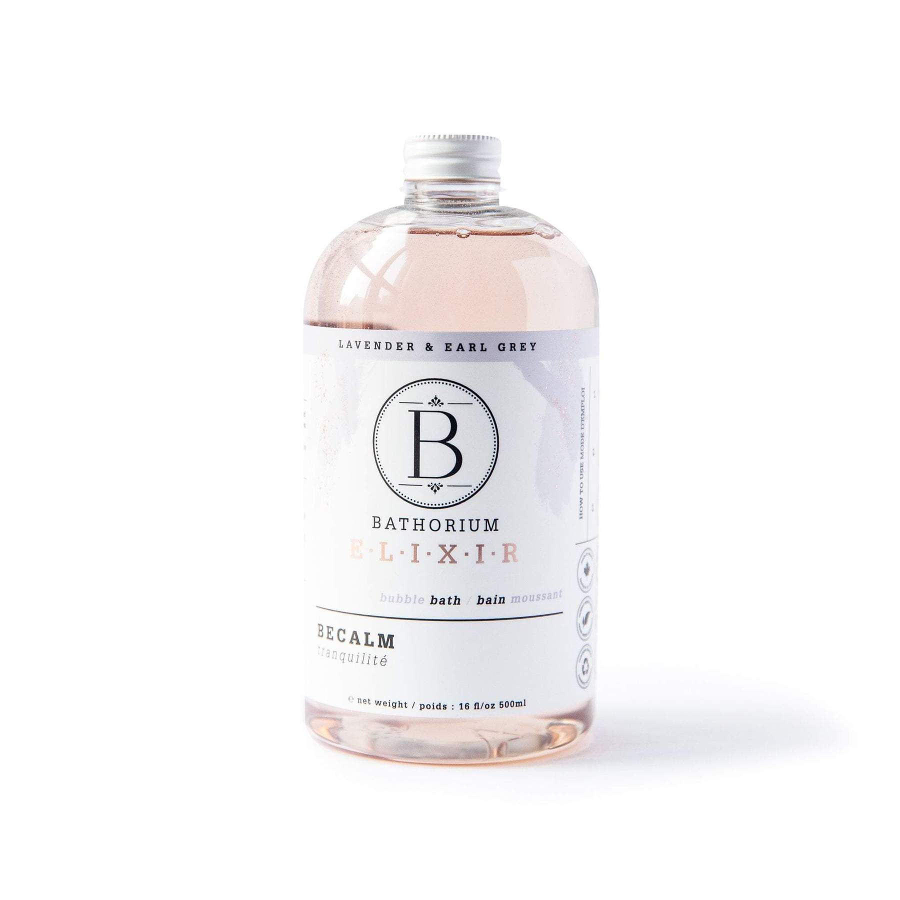 BATHORIUM BECALM LAVENDER & EARL GREY BUBBLE ELIXIR 500ml