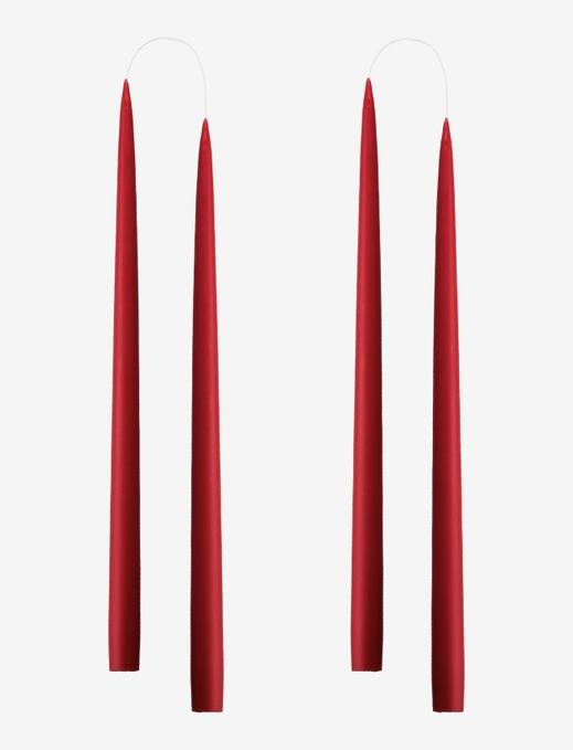 Danish 12" Taper Candle - Dark Red