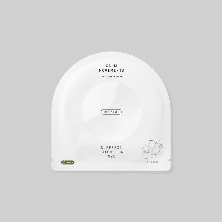 SUPEREGG - CALM MOVEMENTS EYE & CHEEK MASK SINGLE