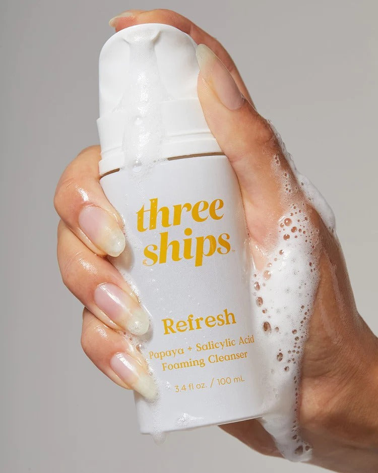 THREE SHIPS - REFRESH Papaya & Salicylic Foaming Cleanser